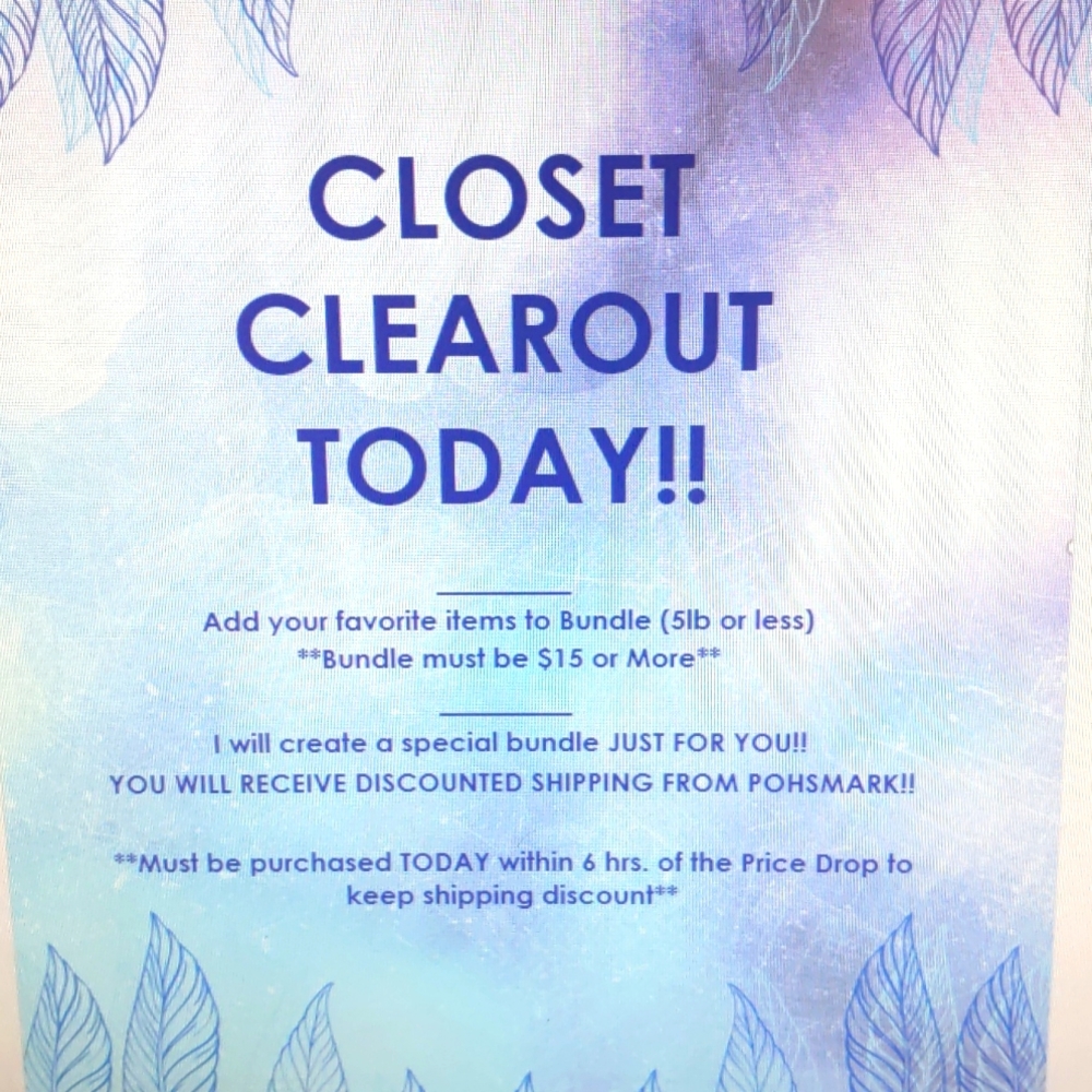 Closet Clear out